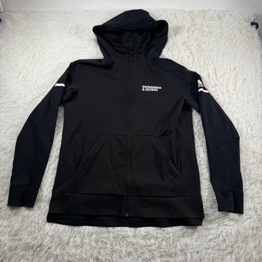 Michigan State Spartans Swimming Diving Adidas Sweater Adult Large Black Hoodie